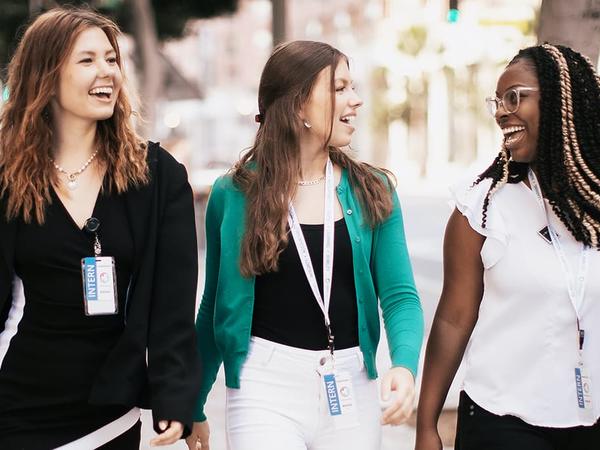 ASU students walk on the sidewalk